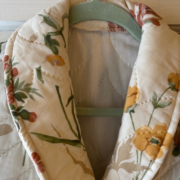 Floral Print Quilted Women's Robe - Picture 4 of 7